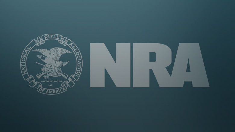 Light Grey NRA Logo on a Dark Blue Grey Background