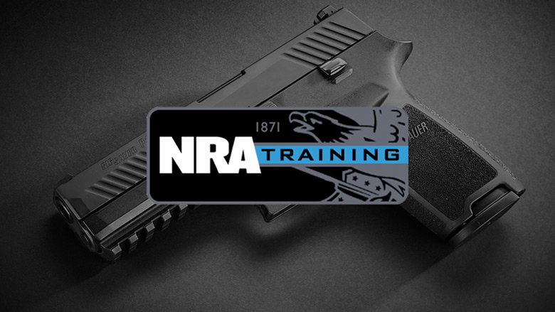 NRA Training Logo on a Dark Background
