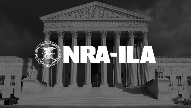 NRA Institute for Legislative Action Logo on a dark background.