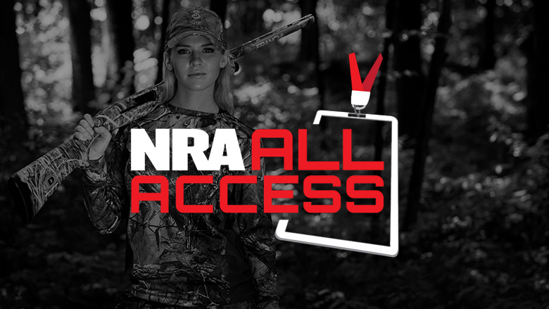 NRA All Access Logo on a Dark Background