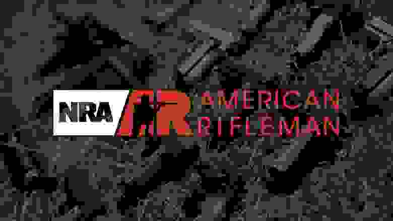NRA American Rifleman Magazine Logo on a Dark Background