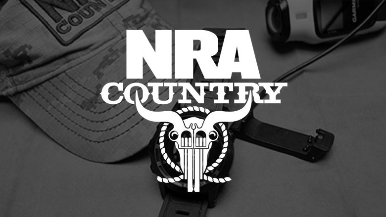 NRA Country Logo on a Dark Background